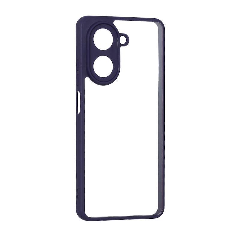 قاب گوشی Redmi A5 - Poco C71 شیائومی پشت طلقی شفاف دور سیلیکونی بنفش کد 99310