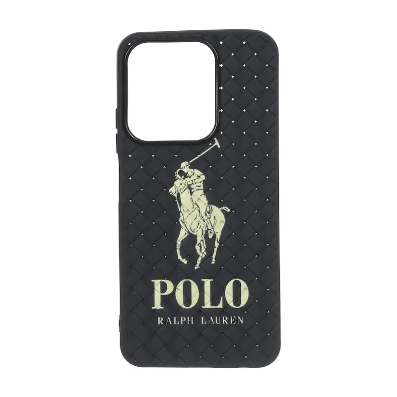 قاب گوشی Redmi 15C - Poco C85 شیائومی ژله ای حصیری طرح پولو POLO مشکی کد 99311
