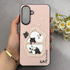 قاب گوشی Galaxy A37 سامسونگ پشت گلس آینه ای اورجینال BENKS طرح گربه کد E21-157488
