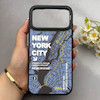 قاب گوشی iPhone 17 Pro Max آیفون پشت گلس آینه ای اورجینال BENKS طرح NEWYORK CITY کد 157523