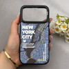قاب گوشی iPhone 17 Pro آیفون پشت گلس آینه ای اورجینال BENKS طرح NEWYORK CITY کد E21-157537