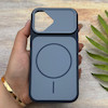 قاب گوشی iPhone 16 آیفون مات NEW PVD سیلیکونی تبدیل آیفون 17 دکمه فلزی طرح مگ سیف سرمه ای کد E20-158534