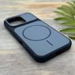 قاب گوشی iPhone 16 Pro آیفون مات NEW PVD سیلیکونی تبدیل آیفون 17 دکمه فلزی طرح مگ سیف سرمه ای کد E20-158535