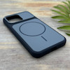 قاب گوشی iPhone 13 Pro آیفون مات NEW PVD سیلیکونی تبدیل آیفون 17 دکمه فلزی طرح مگ سیف سرمه ای کد 158550