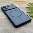 قاب گوشی Redmi 13C - Poco C65 شیائومی مات NEW PVD سیلیکونی تبدیل آیفون 17 دکمه فلزی طرح مگ سیف سرمه ای کد E20-158566