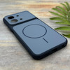 قاب گوشی Redmi 15C - Poco C85 شیائومی مات NEW PVD سیلیکونی تبدیل آیفون 17 دکمه فلزی طرح مگ سیف سرمه ای کد 158575