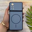 قاب گوشی Redmi Note 11 Pro 4G Global - Redmi Note 11 Pro 5G Global - Redmi Note 11E Pro - Redmi Note 12 Pro 4G شیائومی مات NEW PVD سیلیکونی تبدیل آیفون 17 دکمه فلزی طرح مگ سیف سرمه ای کد E20-158589