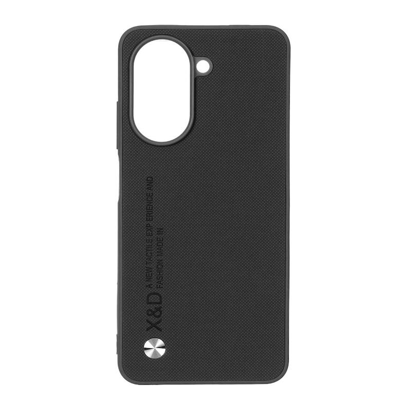 قاب گوشی Redmi A5 - Poco C71 شیائومی چرمی سخت Hard سوزنی X and D مشکی کد 99381