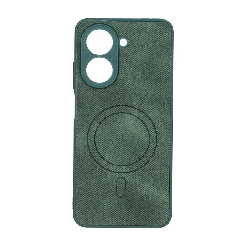 قاب گوشی Redmi A5 - Poco C71 شیائومی پارچه ای طرح مگ سیف Hard محافظ لنزدار سبز کد 99398