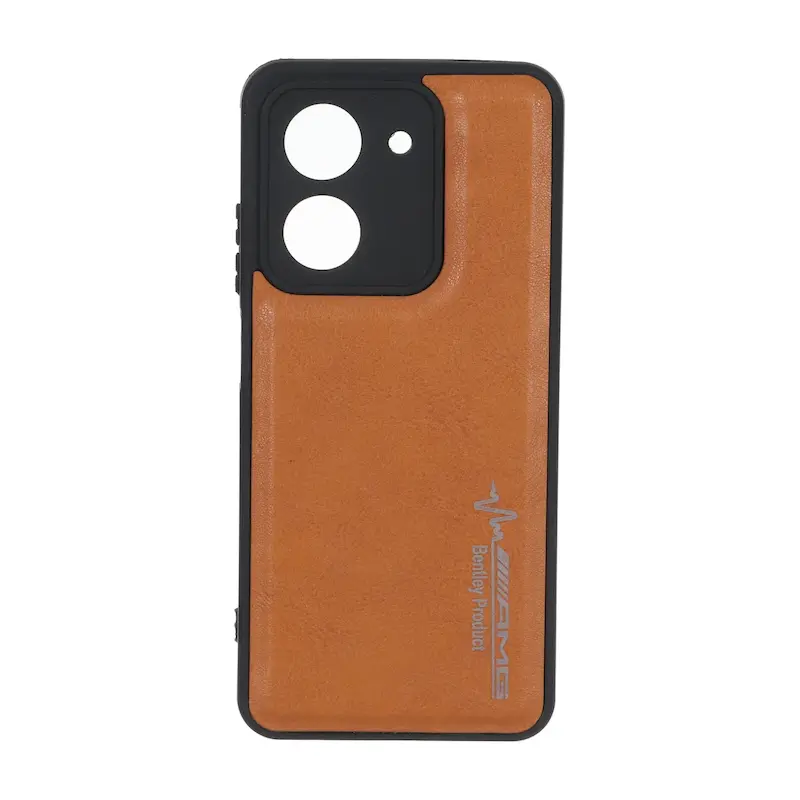 قاب گوشی Redmi A5 - Poco C71 شیائومی طرح چرم AMG محافظ لنزدار عسلی کد 99413