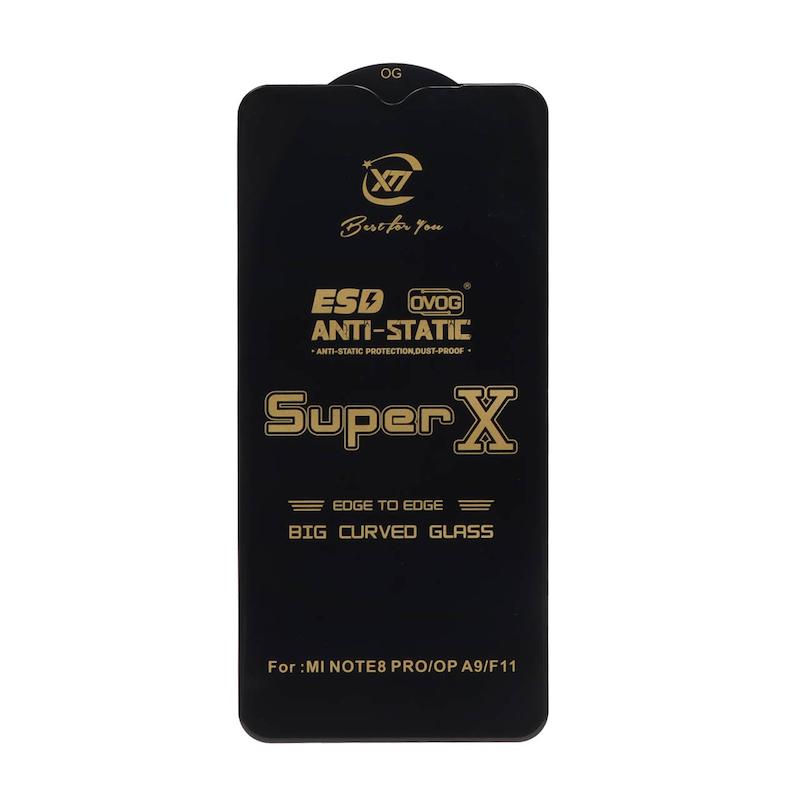 گلس گوشی Redmi Note 8 Pro شیائومی شیشه ای Anti Static OG Glass سری ESD آنتی استاتیک Super X اورجینال