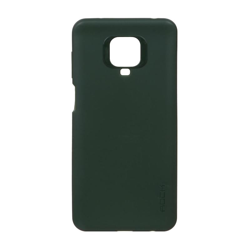 قاب گوشی Redmi Note 9S - Redmi Note 9 Pro شیائومی طرح ژله ای اورجینال راک ROCK سبز تیره کد 99434