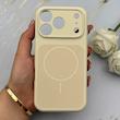 قاب گوشی iPhone 17 Pro آیفون سیلیکونی اورجینال پاک کنی طرح آیفون 17 مگ سیف دار Magsafe درجه یک زیربسته محافظ لنزدار کد 159104