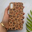 قاب گوشی iPhone X - XS آیفون مخملی پلنگی Leopard ایربگ دار کد 157582