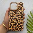 قاب گوشی iPhone 16 Pro Max آیفون مخملی پلنگی Leopard ایربگ دار کد 157599