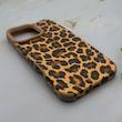 قاب گوشی iPhone 16 Pro Max آیفون مخملی پلنگی Leopard ایربگ دار کد 157599