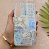 قاب گوشی Galaxy A55 سامسونگ HARD فانتزی دکمه کرومی لنز برجسته دورمات طرح جزیره کیوت کد 158699