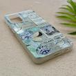 قاب گوشی Galaxy A32 4G سامسونگ HARD فانتزی دکمه کرومی لنز برجسته دورمات طرح جزیره کیوت کد 158752
