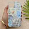 قاب گوشی iPhone 13 - iPhone 14 آیفون HARD فانتزی دکمه کرومی لنز برجسته دورمات طرح جزیره کیوت کد 158789