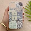 قاب گوشی iPhone 13 - iPhone 14 آیفون HARD فانتزی دکمه کرومی لنز برجسته دورمات طرح صدف کیوت کد 158792