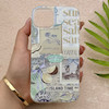 قاب گوشی iPhone 13 - iPhone 14 آیفون HARD فانتزی دکمه کرومی لنز برجسته دورمات طرح جزیره کیوت کد 158793