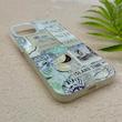 قاب گوشی iPhone 13 - iPhone 14 آیفون HARD فانتزی دکمه کرومی لنز برجسته دورمات طرح جزیره کیوت کد 158793