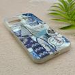 قاب گوشی iPhone 13 - iPhone 14 آیفون HARD فانتزی دکمه کرومی لنز برجسته دورمات طرح دریا کیوت کد 158794