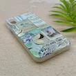 قاب گوشی iPhone X - XS آیفون HARD فانتزی دکمه کرومی لنز برجسته دورمات طرح جزیره کیوت کد 158802