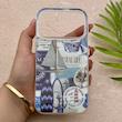 قاب گوشی iPhone 17 Pro آیفون HARD فانتزی دکمه کرومی لنز برجسته دورمات طرح دریا کیوت کد 158840
