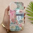 قاب گوشی iPhone 17 آیفون HARD فانتزی دکمه کرومی لنز برجسته دورمات طرح صدف کیوت کد 158849