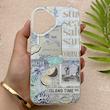 قاب گوشی iPhone 16 آیفون HARD فانتزی دکمه کرومی لنز برجسته دورمات طرح جزیره کیوت کد 158862