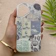 قاب گوشی iPhone 16 آیفون HARD فانتزی دکمه کرومی لنز برجسته دورمات طرح صدف دریایی کیوت کد 158864