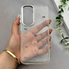 قاب گوشی Galaxy A17 سامسونگ رزینی برجسته اکلیلی Luxury لنز کرومی فانتزی پاپیونی کد 157399
