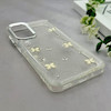 قاب گوشی Galaxy A17 سامسونگ رزینی برجسته اکلیلی Luxury لنز کرومی فانتزی پروانه کد 157400