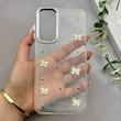 قاب گوشی Galaxy A17 سامسونگ رزینی برجسته اکلیلی Luxury لنز کرومی فانتزی پروانه کد 157400