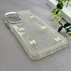 قاب گوشی Galaxy A16 سامسونگ رزینی برجسته اکلیلی Luxury لنز کرومی فانتزی پروانه کد 157401