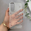 قاب گوشی Galaxy A16 سامسونگ رزینی برجسته اکلیلی Luxury لنز کرومی فانتزی پاپیونی کد 157404