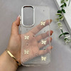 قاب گوشی Galaxy A36 سامسونگ رزینی برجسته اکلیلی Luxury لنز کرومی فانتزی پروانه کد 157405