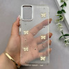 قاب گوشی Galaxy A51 سامسونگ رزینی برجسته اکلیلی Luxury لنز کرومی فانتزی پروانه کد 157407