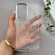 قاب گوشی Galaxy A56 سامسونگ رزینی برجسته اکلیلی Luxury لنز کرومی فانتزی پروانه کد 157412