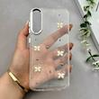 قاب گوشی Galaxy A30S - A50S - A50 سامسونگ رزینی برجسته اکلیلی Luxury لنز کرومی فانتزی پروانه کد 157419