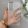 قاب گوشی Galaxy S24 FE سامسونگ رزینی برجسته اکلیلی Luxury لنز کرومی فانتزی پروانه کد 157426