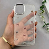 قاب گوشی iPhone 13 - iPhone 14 آیفون رزینی برجسته اکلیلی Luxury لنز کرومی فانتزی پاپیونی کد 157431