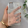 قاب گوشی iPhone 13 - iPhone 14 آیفون رزینی برجسته اکلیلی Luxury لنز کرومی فانتزی پاپیونی کد 157432