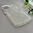 قاب گوشی iPhone 13 - iPhone 14 آیفون رزینی برجسته اکلیلی Luxury لنز کرومی فانتزی پروانه کد 157434