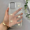 قاب گوشی iPhone 13 Pro Max آیفون رزینی برجسته اکلیلی Luxury لنز کرومی فانتزی پروانه کد 157435