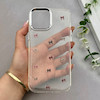 قاب گوشی iPhone 13 Pro Max آیفون رزینی برجسته اکلیلی Luxury لنز کرومی فانتزی پاپیونی کد 157438