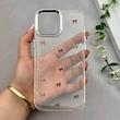 قاب گوشی iPhone 13 Pro Max آیفون رزینی برجسته اکلیلی Luxury لنز کرومی فانتزی پاپیونی کد 157438