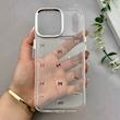 قاب گوشی iPhone 17 Pro Max آیفون رزینی برجسته اکلیلی Luxury لنز کرومی فانتزی پاپیونی کد 157445