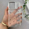 قاب گوشی iPhone 17 Pro آیفون رزینی برجسته اکلیلی Luxury لنز کرومی فانتزی پاپیونی کد 157448